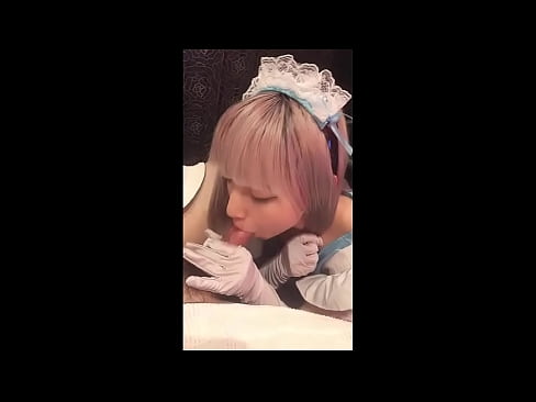 ❤️ Japonský idol [mayuka], kostým francúzskej slúžky, časť 1, fajčenie a honenie s pleťovým mliekom ☑ Super porno na nás ️❤